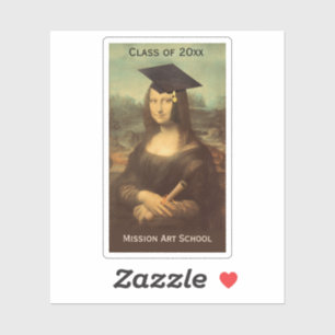 Sticker Mona Lisa Casquette de troisième cycle