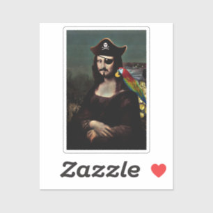 Sticker Mona Lisa Pirate