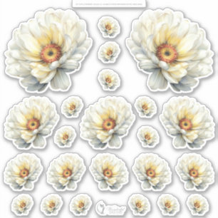Sticker Monde de Fée au Miel Doré – 4a - Planche de Fleurs