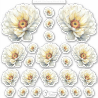 Sticker Monde de Fée au Miel Doré – 4a - Planche de Fleurs