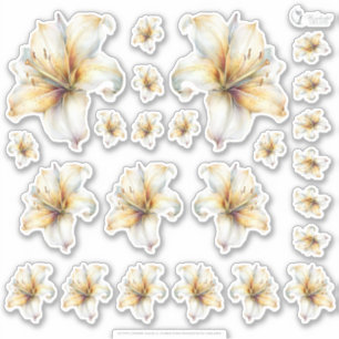 Sticker Monde de Fée au Miel Doré – 4a - Planche de Fleurs