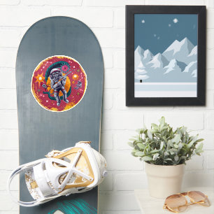 Sticker Monkeen autour dans l'espace - Hilarious Retro