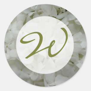 Sticker Monogram Hydrangea