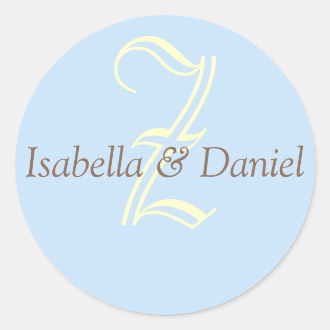 Sticker Monogram Mariage Monogram (Devant)