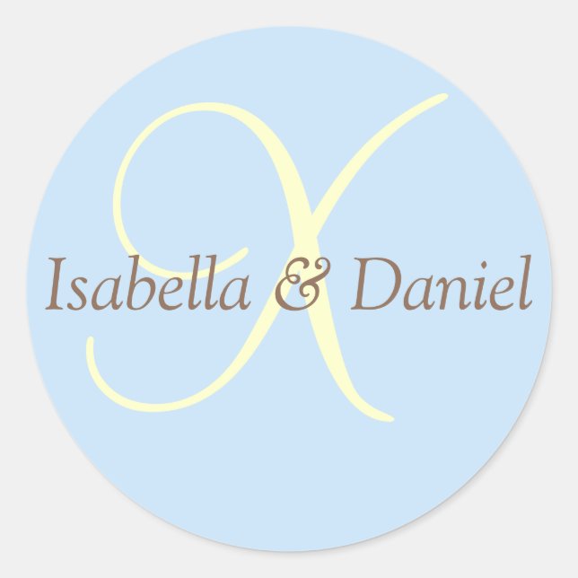 Sticker Monogram Mariage Monogram (Devant)