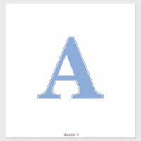 Monogramme bleu de Cornflower blanc initial Cuisin