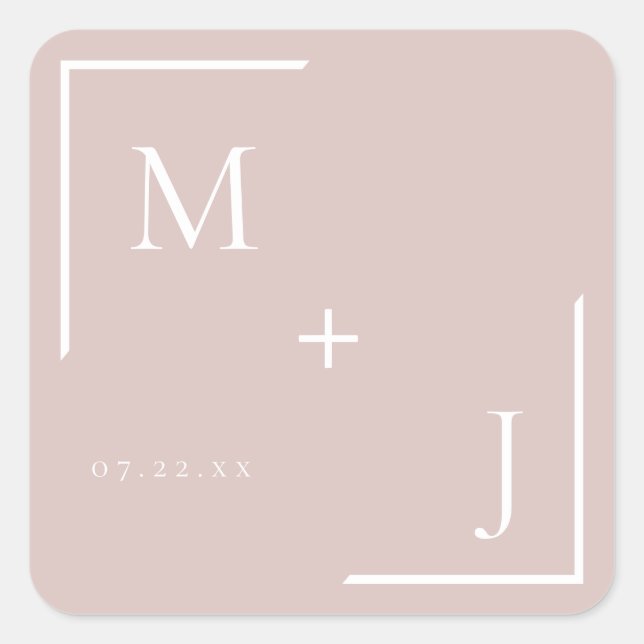 Sticker Monogramme Blush Airtel Dusty (Devant)
