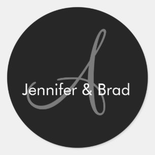 Sticker Monogramme de la chambre de Mariage person
