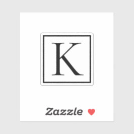 Sticker Monogramme initial