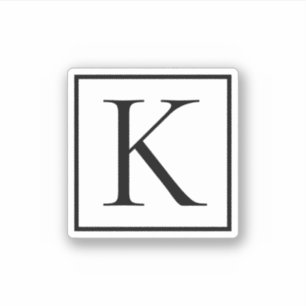 Sticker Monogramme initial