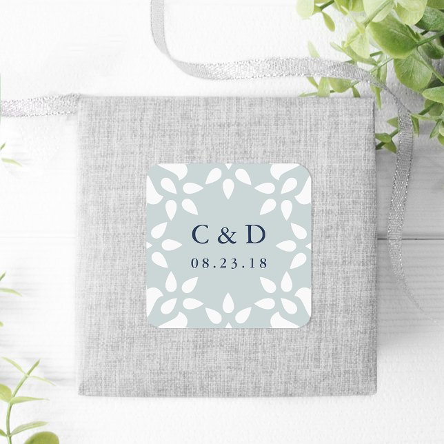 Sticker Monogramme Mariage Arabesque | Mist (Créateur téléchargé)