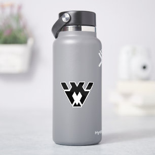 Sticker Monogramme Moderne et Minimaliste de la Lettre W