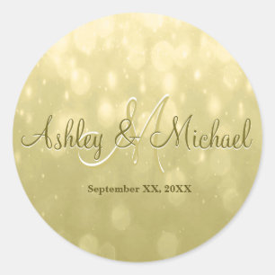 Sticker Monogramme Or jaune