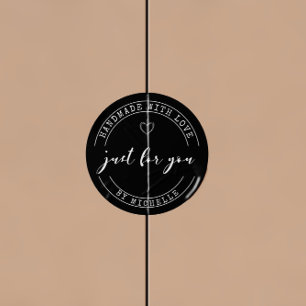 Sticker Monogramme Personnalisé Fait À La Main Ave