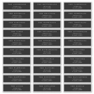 Sticker Monogramme traditionnel Noir Crest Mariage classiq