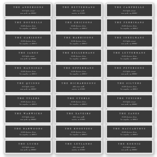 Sticker Monogramme traditionnel Noir Crest Mariage classiq (Devant)