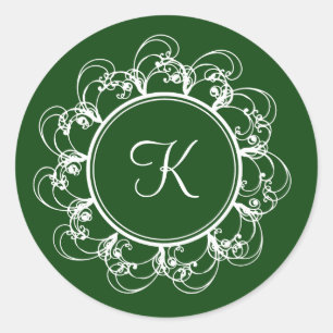 Sticker Monogramme (vert)
