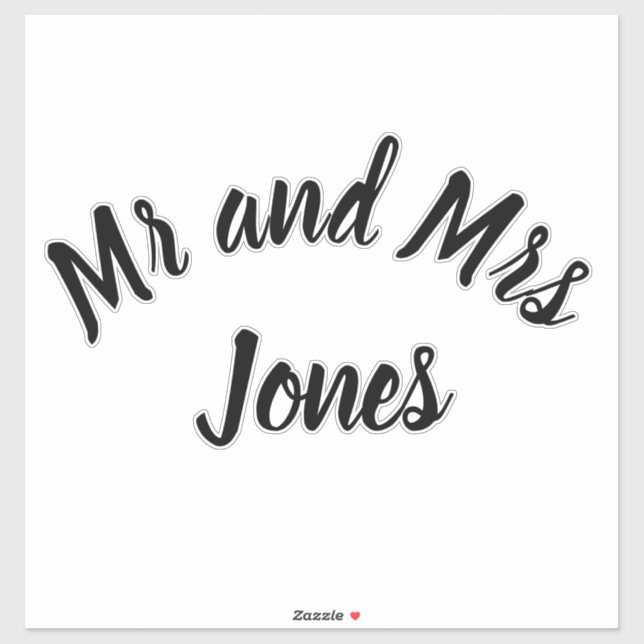 Sticker Monsieur et Madame (Feuille)