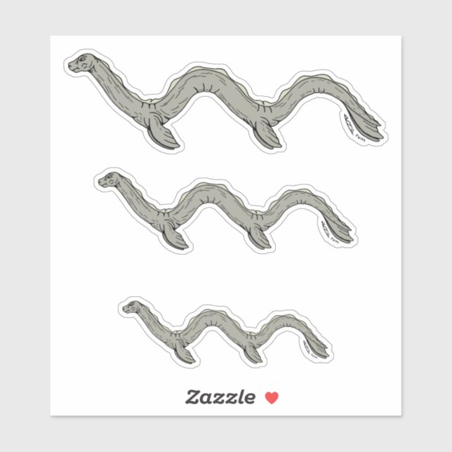 Sticker Monster du lac Canadien (Feuille)