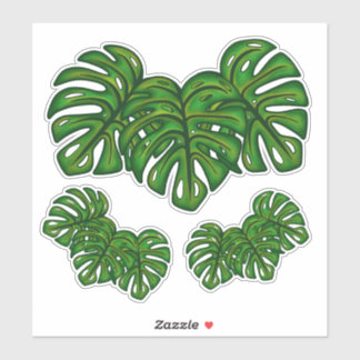 Sticker Monstera Leaves