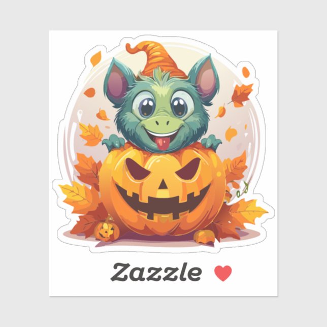 Sticker Monstre d'Halloween (Feuille)