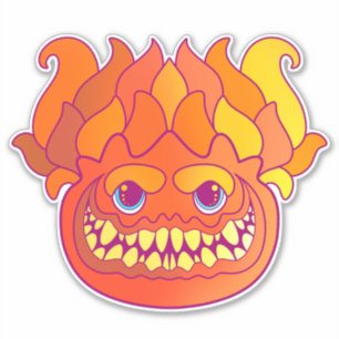 Sticker Monstre incendie