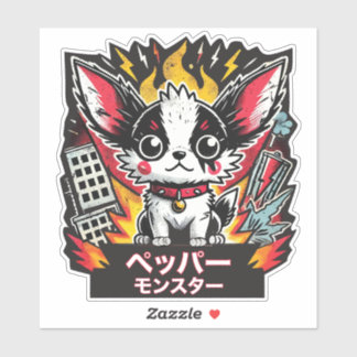 Sticker Monstre japonais du Chihuahua