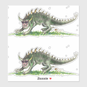 Sticker Monstre noir Rheinlander le Wisconsin de Hodag