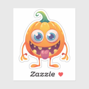 Sticker Monstre ridicule d'Halloween