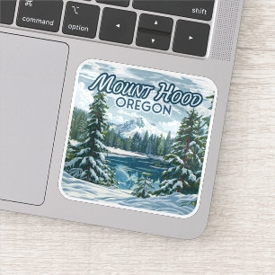 Sticker Mont Hood Oregon Ski Pacifique Nord-Ouest Hiver