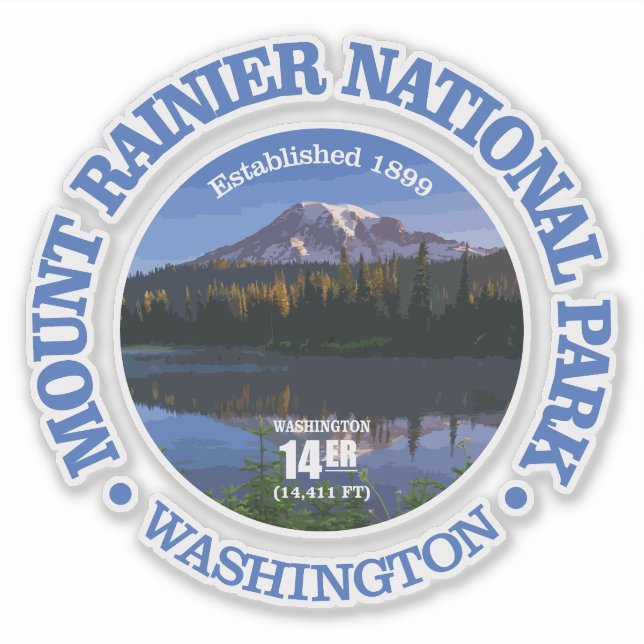 Sticker Mont Rainier NP2 (Devant)
