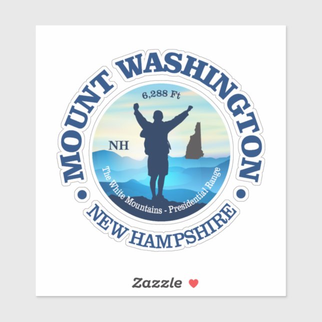 Sticker Mont Washington (V) (Feuille)