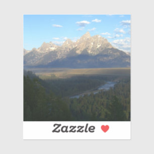 Sticker Montagnes de Jackson Hole (Parc national de Grand 