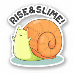 Sticker Monter Et Slime Funky Snail Pun