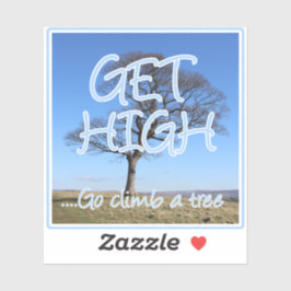 Sticker Montez en haut d'un arboriste