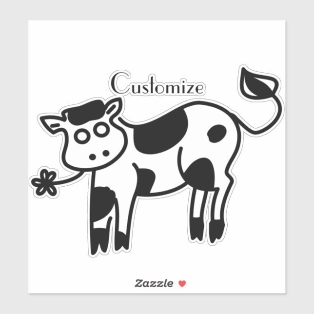 Sticker Moo Cow Thunder_Cove (Feuille)