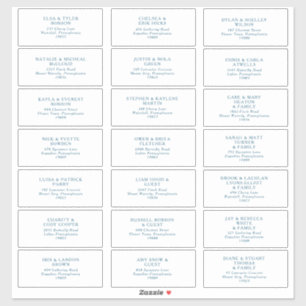 Sticker Moody Ocean Blue Font Adresse du client