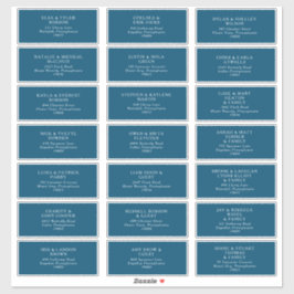 Sticker Moody Ocean Mariage Adresse d'invité