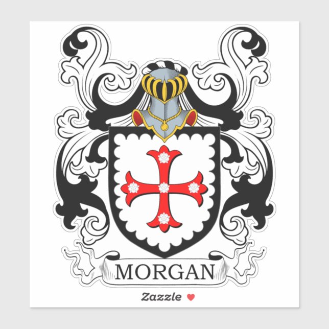 Sticker Morgan Family Crest (Feuille)