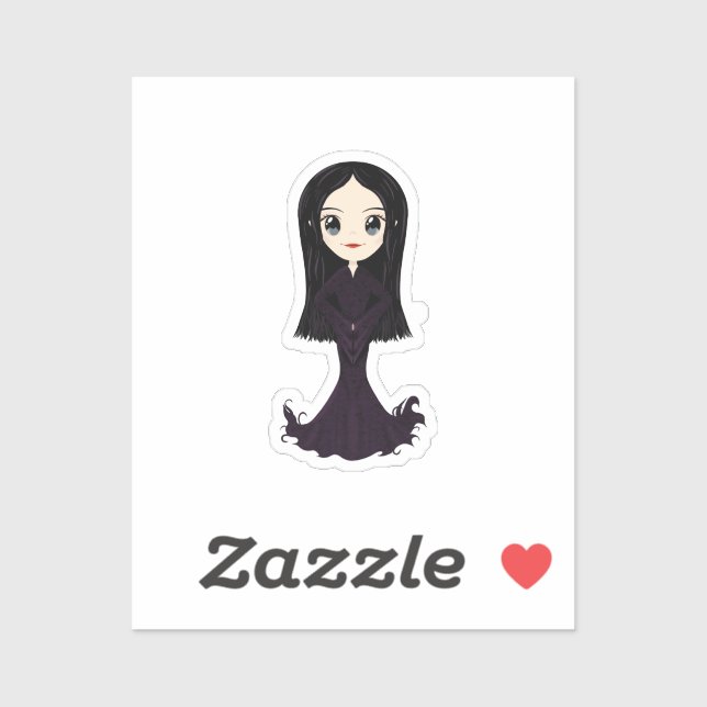 Sticker Morticia (Feuille)