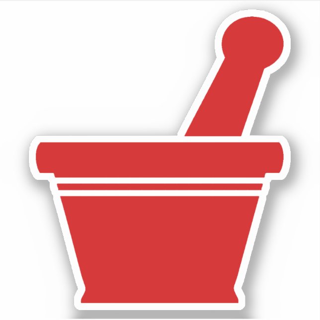 Sticker Mortier et pilon (Devant)