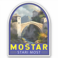 Mostar Stari La plupart des voyages peinture à l'h