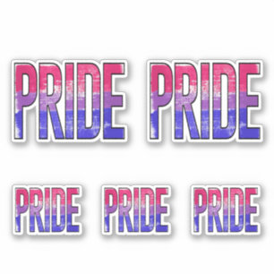 Sticker Mot Bisexuel Fier