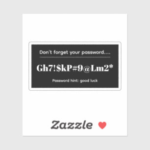 Sticker Mot de passe drôle