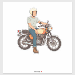 Sticker Motard à moto