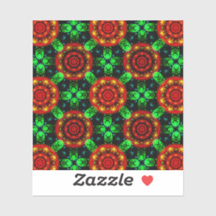 Sticker Motif Abstrait Floral Moderne Bohème Élégant #504