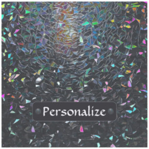 Sticker Motif de verre teinté abstrait iridescent personna