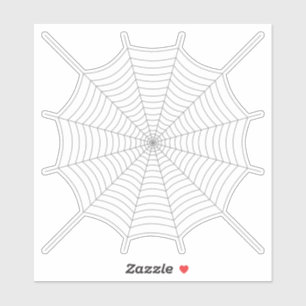 Sticker Motif d'Halloween en toile gris