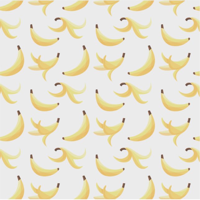 Sticker Motif moderne polygone de peaux de banane (Devant)