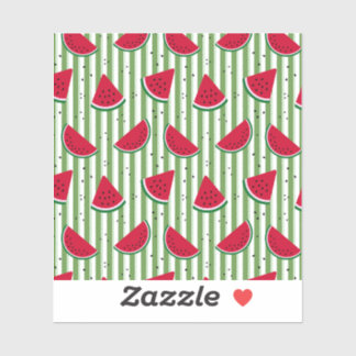 Sticker Motif sans couture à rayures de pastèque